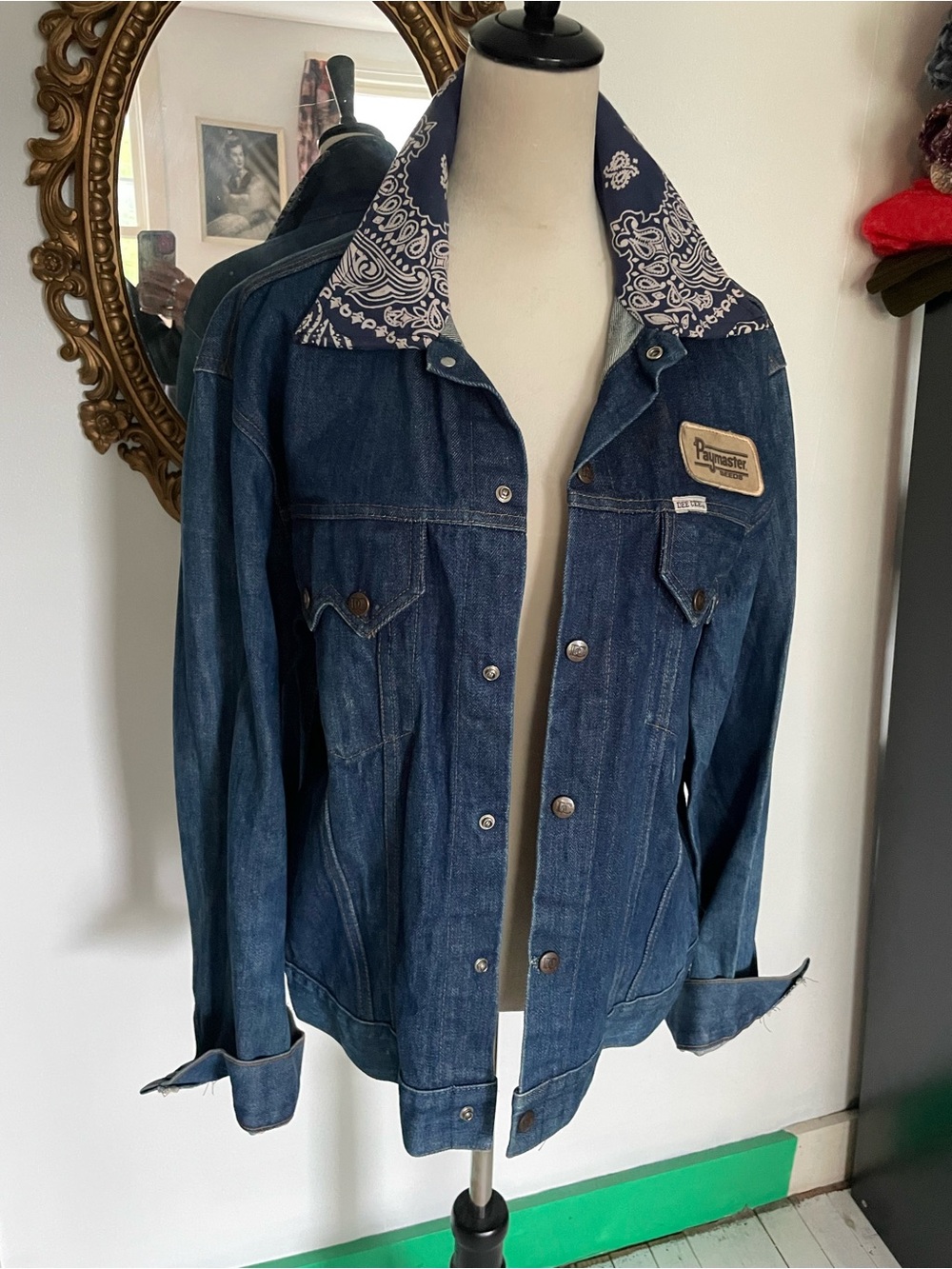 Vintage Rockabilly Western Men’s Jean Jacket sz 44
